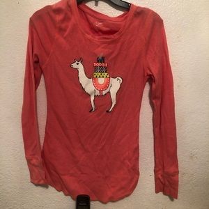 Llama pajama shirt